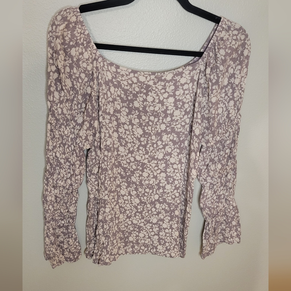 Floral peasent top